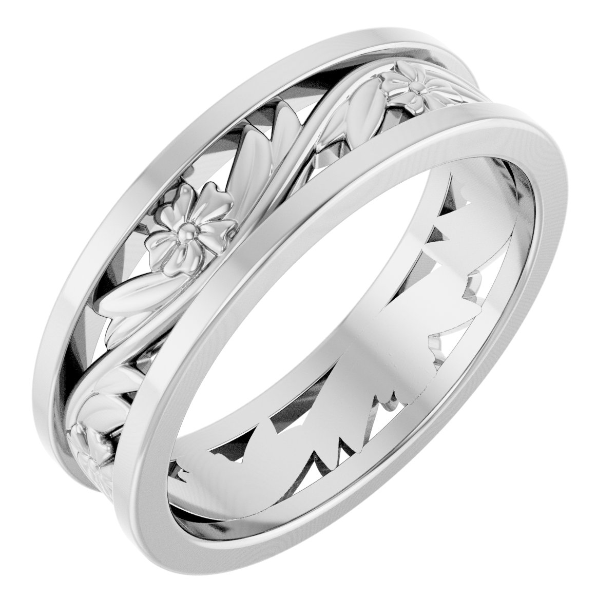 Floral Flat Band