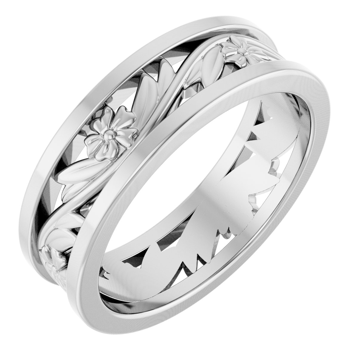 Floral Flat Band