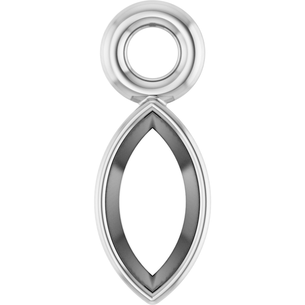 Bezel-Set Dangle