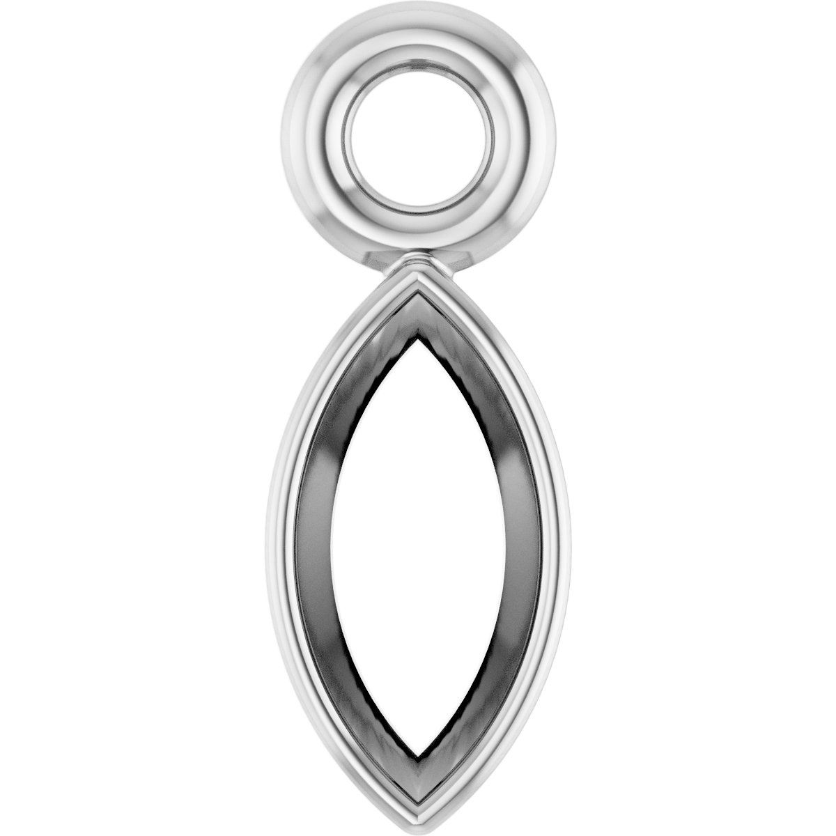 Bezel-Set Dangle