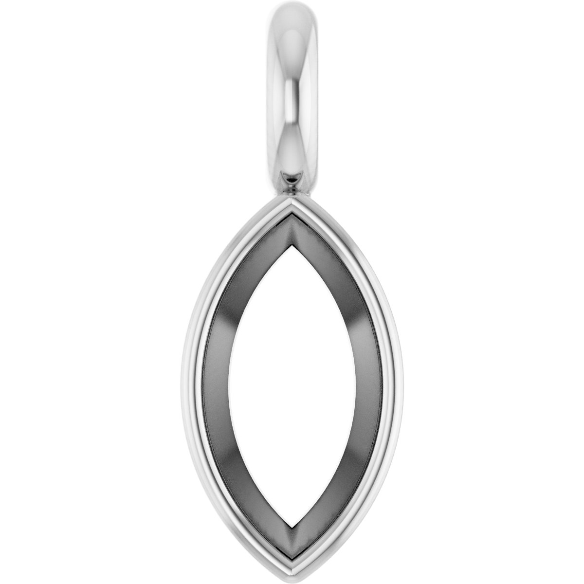 Bezel-Set Dangle