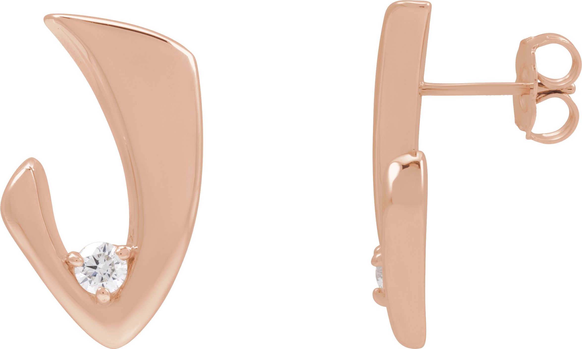 Alternative view of Accented Freeform Earrings