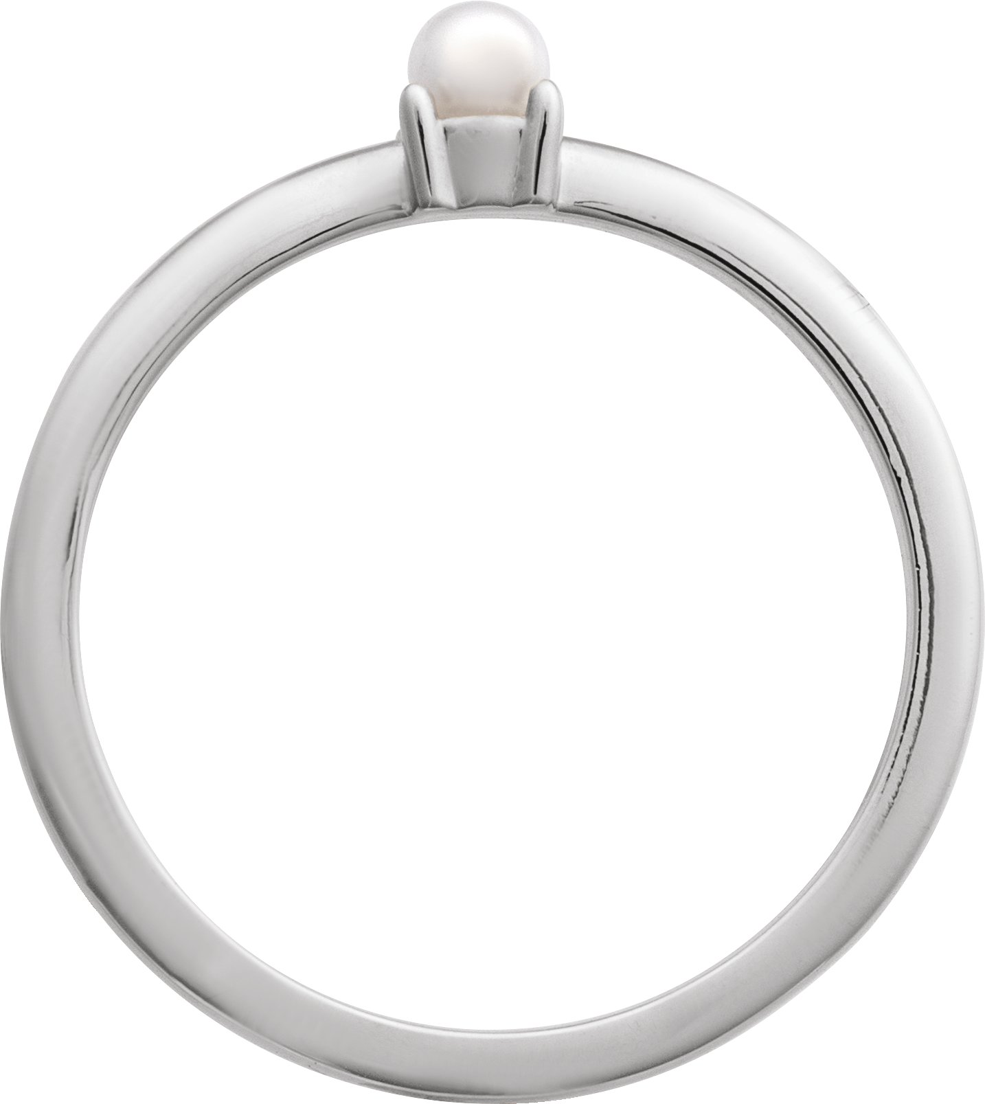 Cultured White Seed Pearl Ring view 2