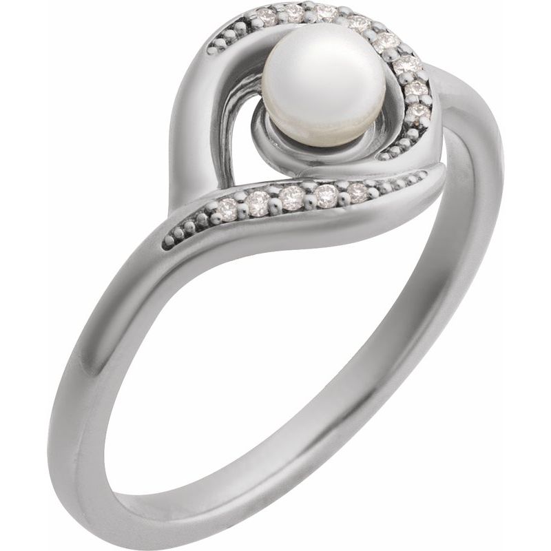 Accented Pearl Ring