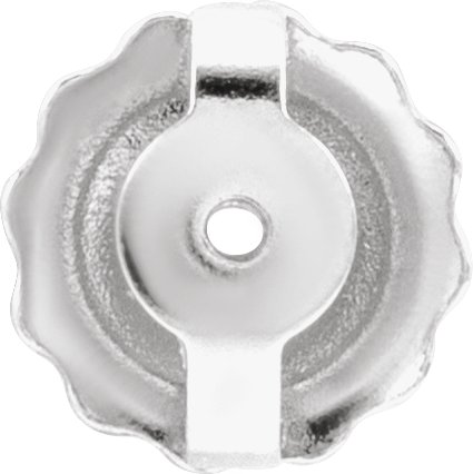Platinum Threaded Earring Back 
