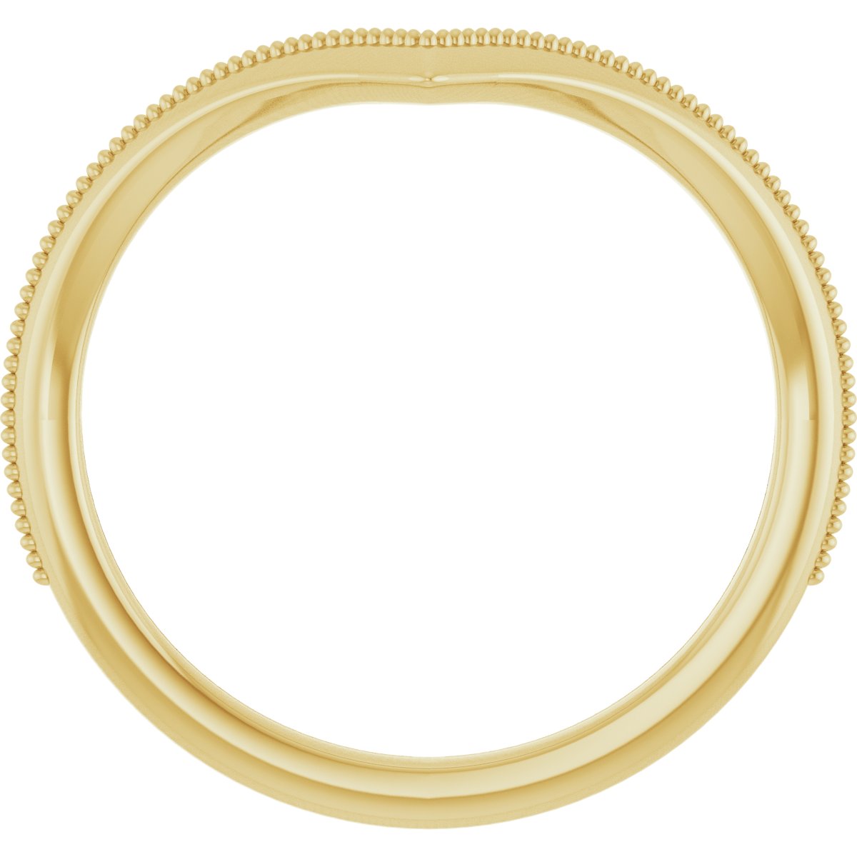 Alternative view of Contour Band – 14K Yellow Gold