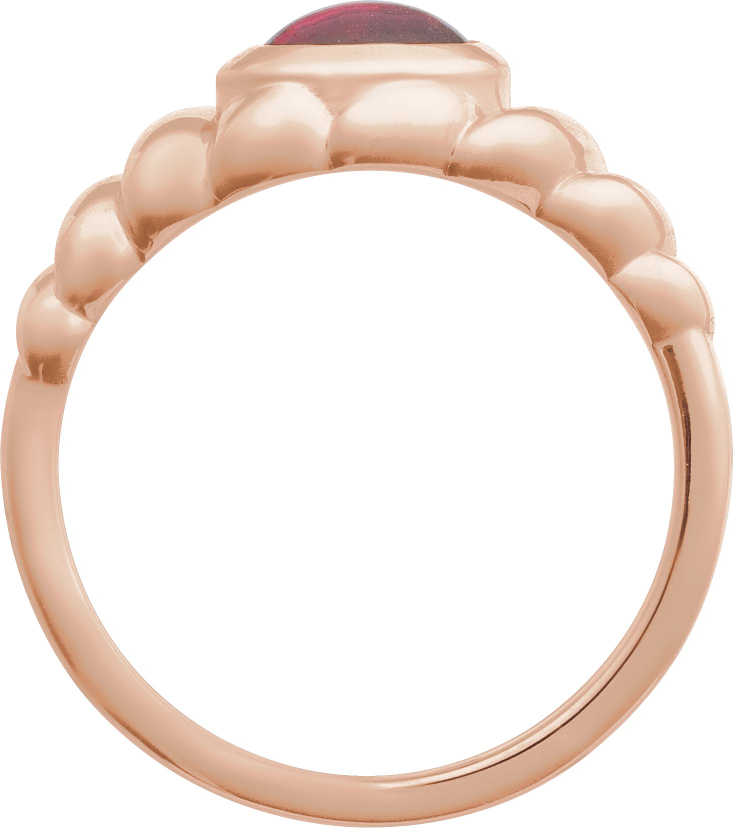 Alternative view of Bezel-Set Puffed Cabochon Ring