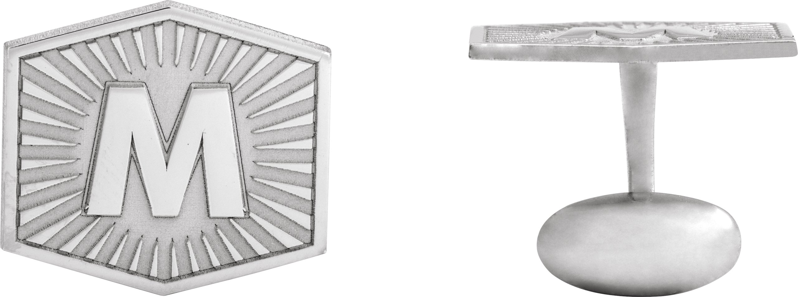 Personalized Monogram Sunburst Cuff Links