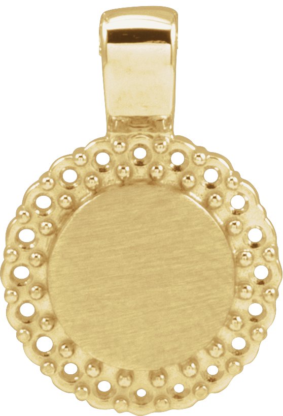 Engravable Accented Necklace or Pendant