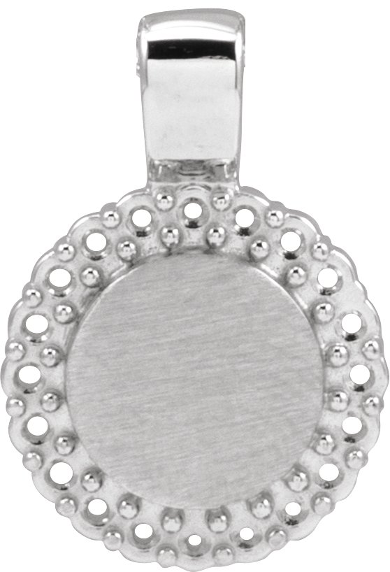 Engravable Accented Necklace or Pendant