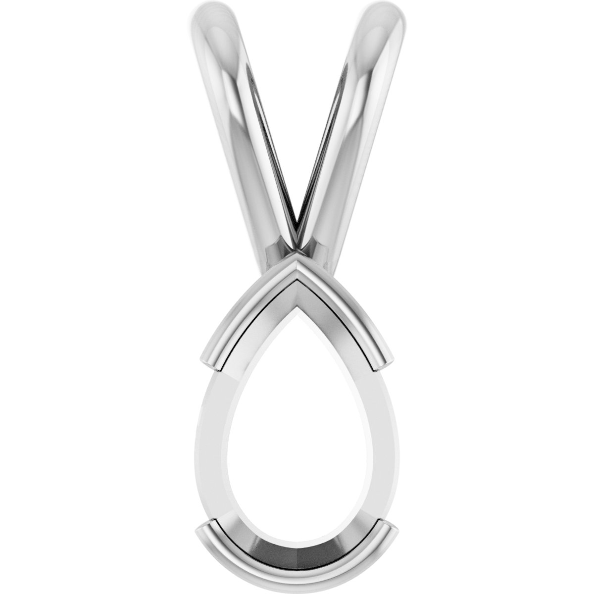 Half Bezel Solitaire Pendant