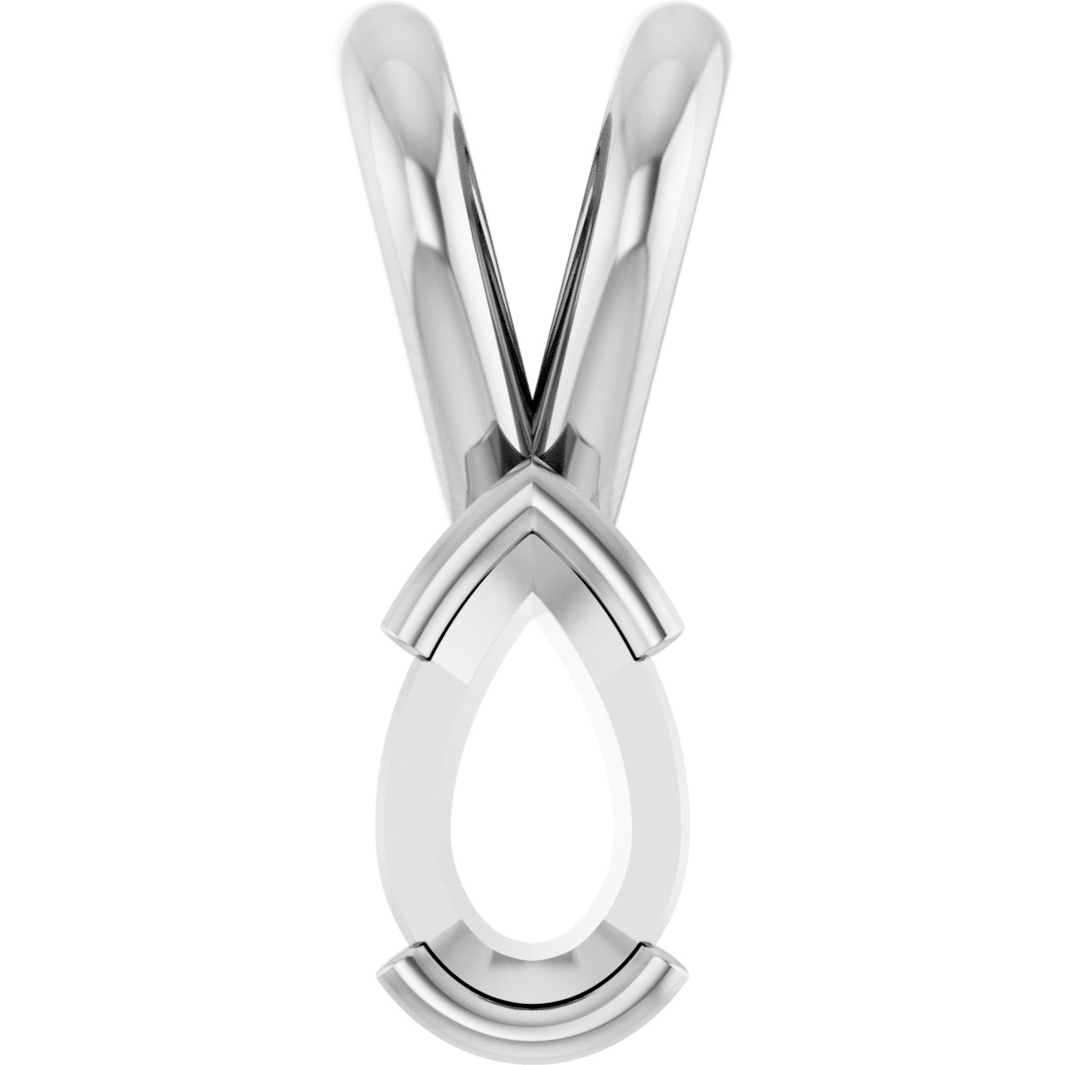 Half Bezel Solitaire Pendant