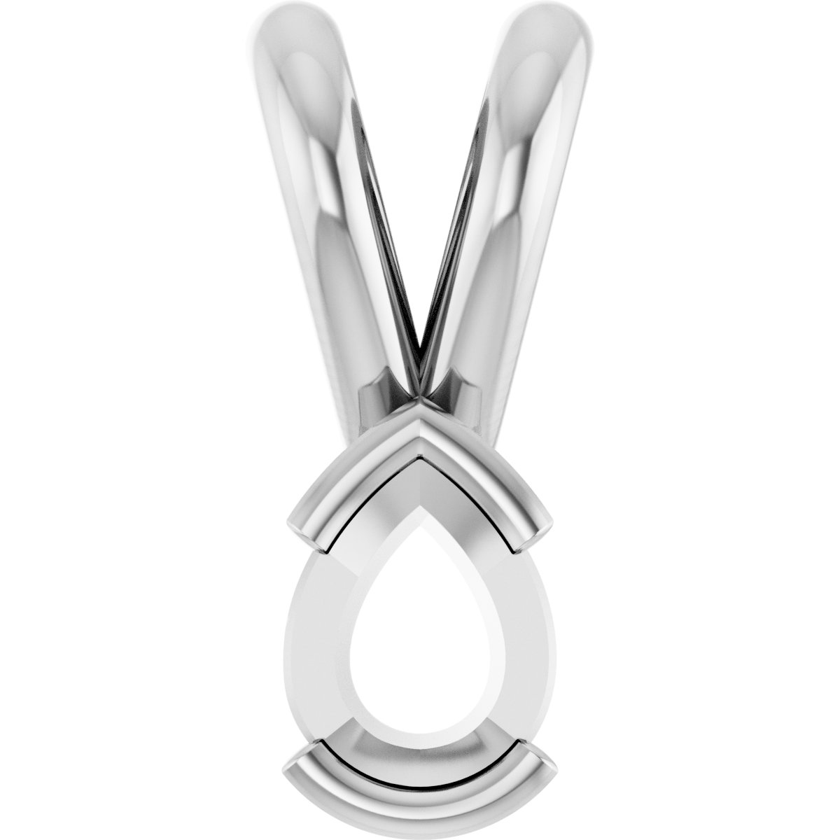 Half Bezel Solitaire Pendant