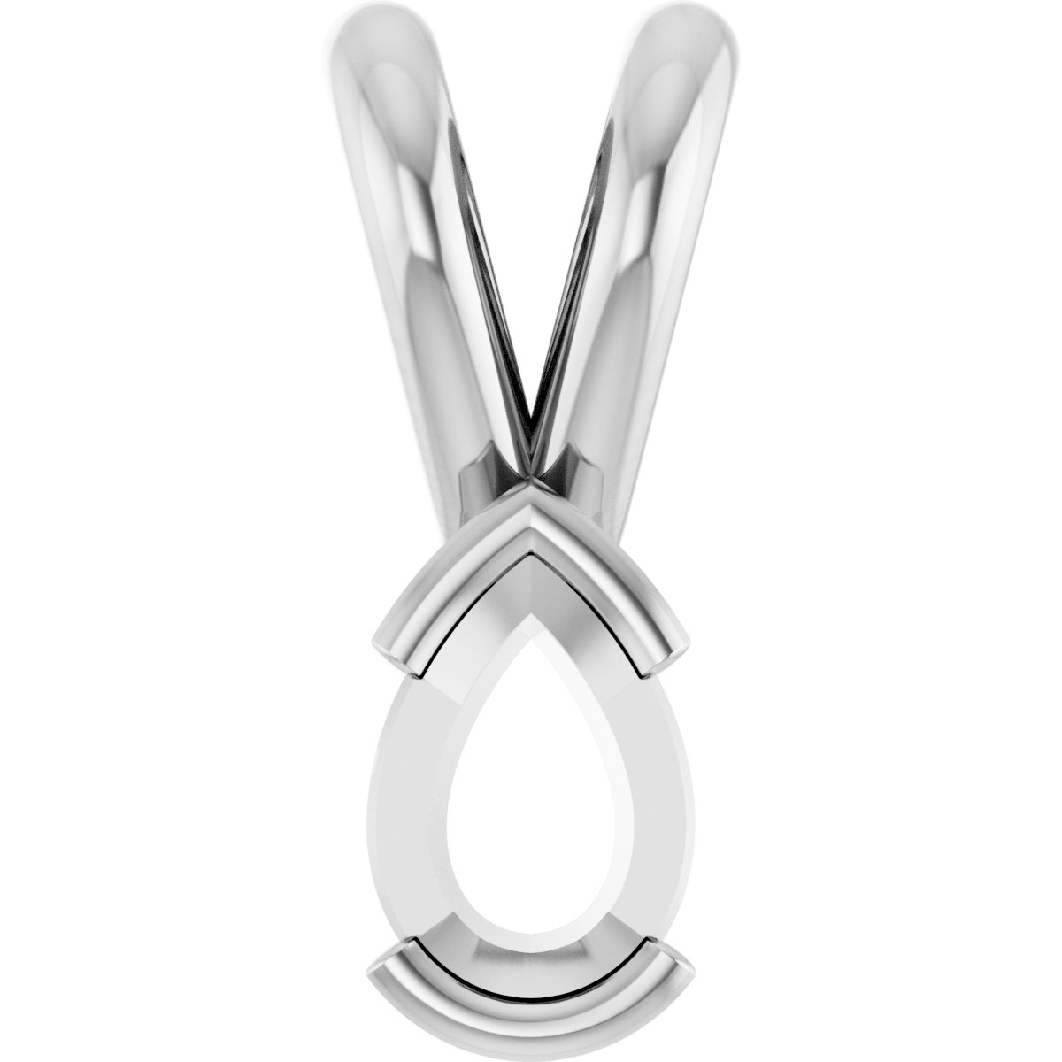 Half Bezel Solitaire Pendant