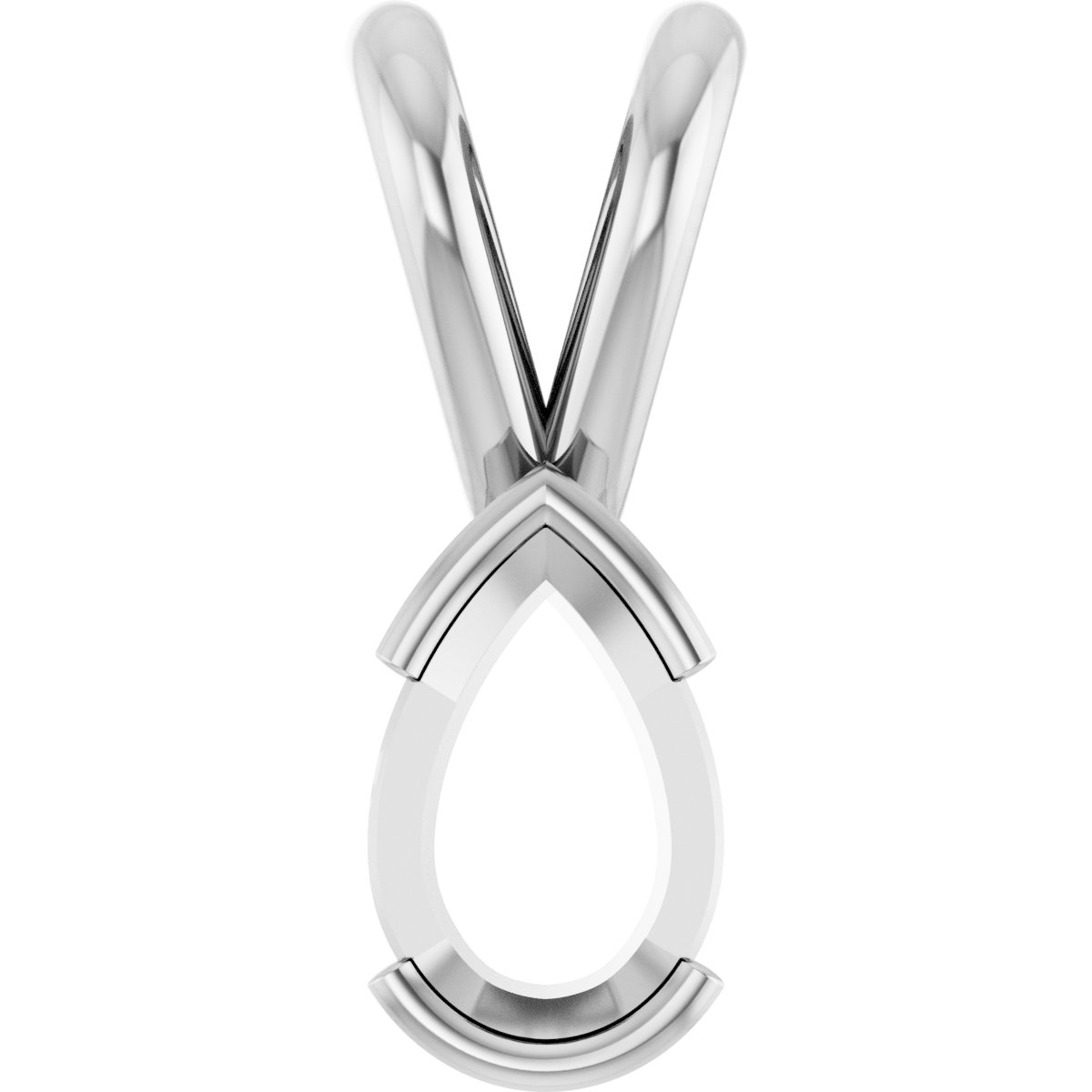 Half Bezel Solitaire Pendant