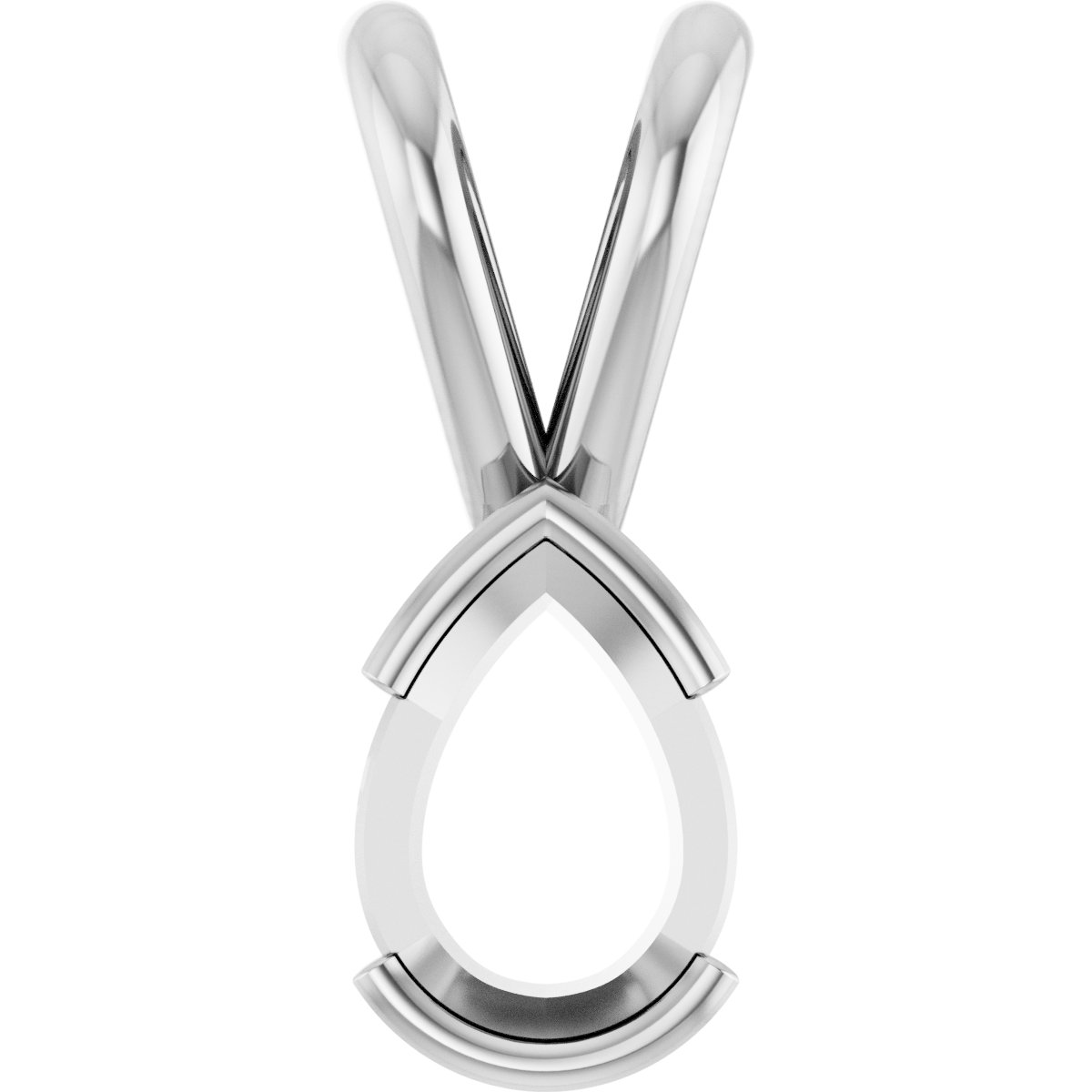 Half Bezel Solitaire Pendant