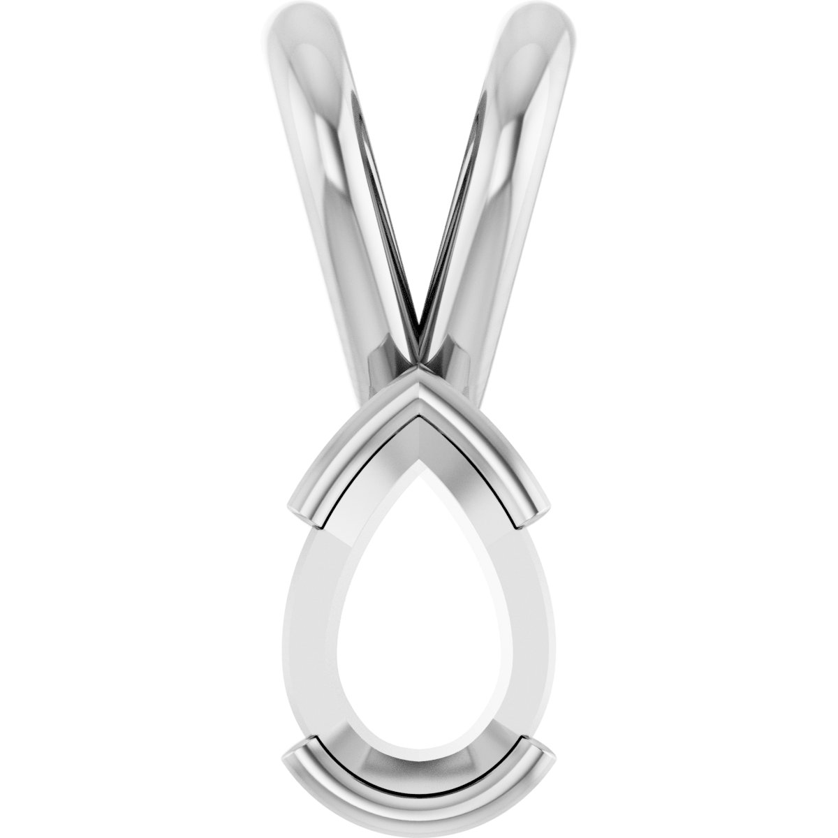 Half Bezel Solitaire Pendant
