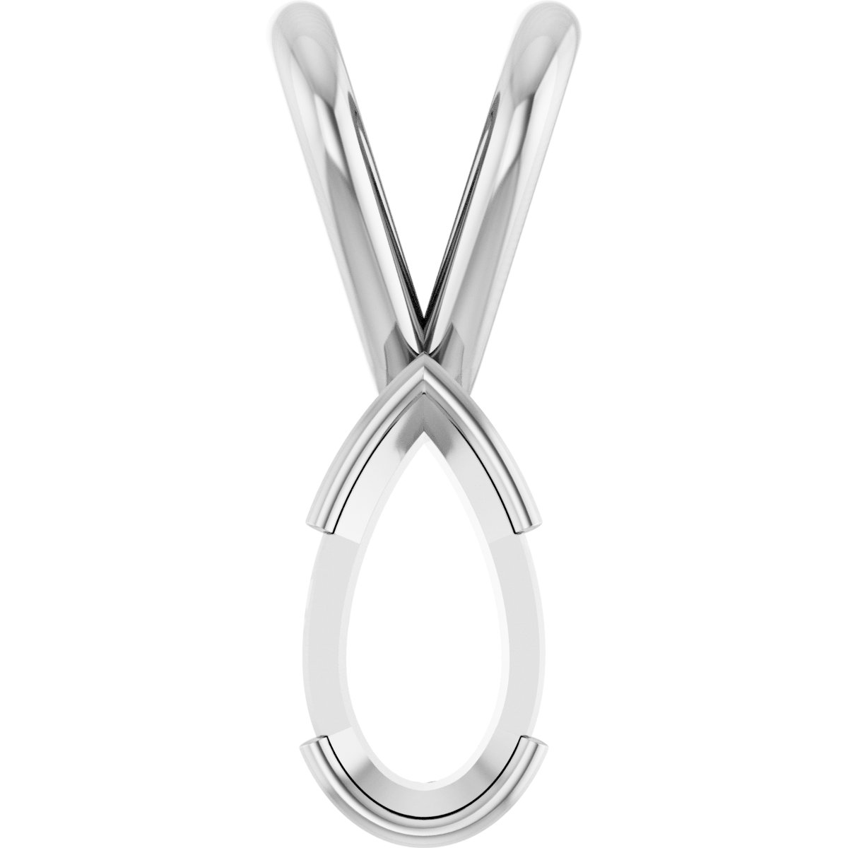 Half Bezel Solitaire Pendant