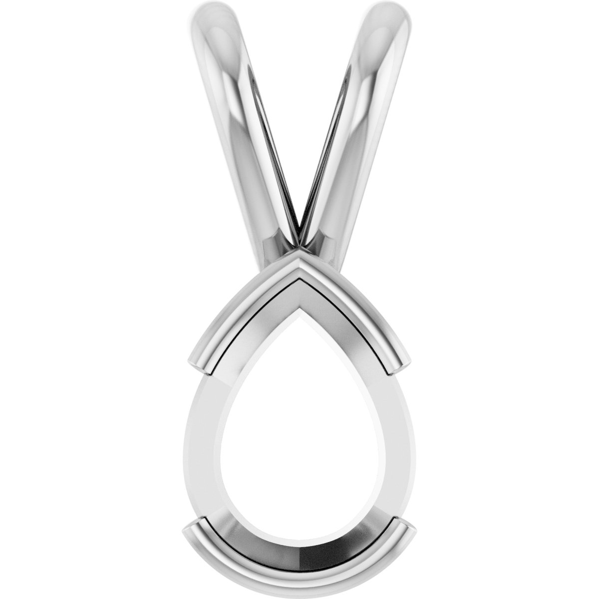 Half Bezel Solitaire Pendant