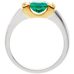 Ring Mounting for Round and Oval Gemstones