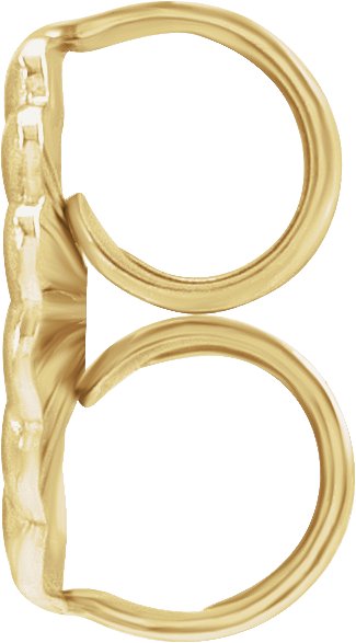 8 mm OD Medium Weight Friction Earring Backs