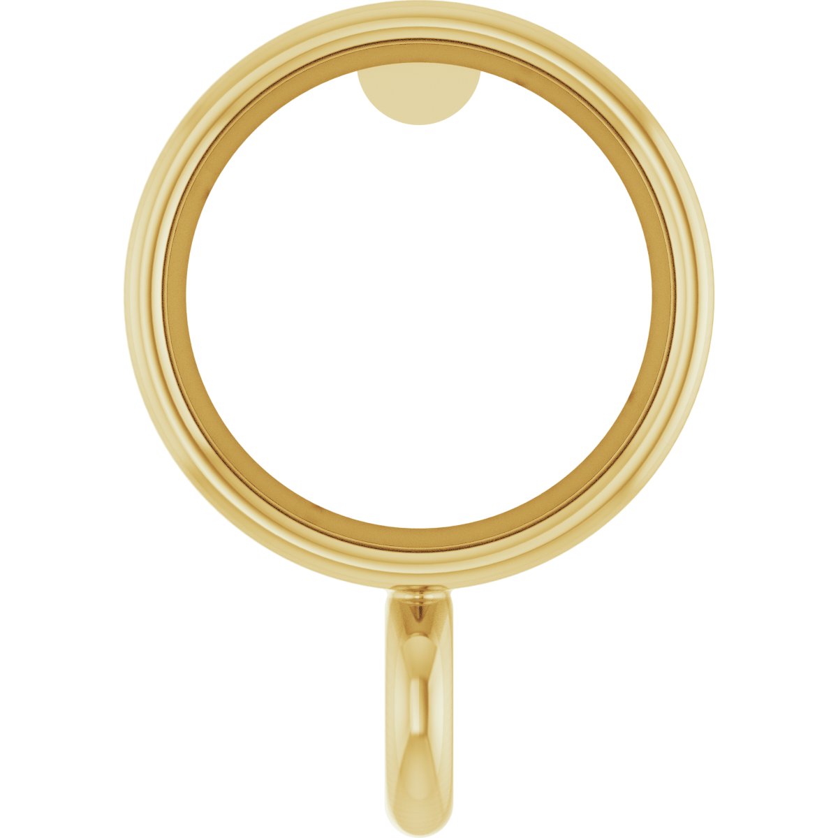 Round Micro Bezel Earring Setting