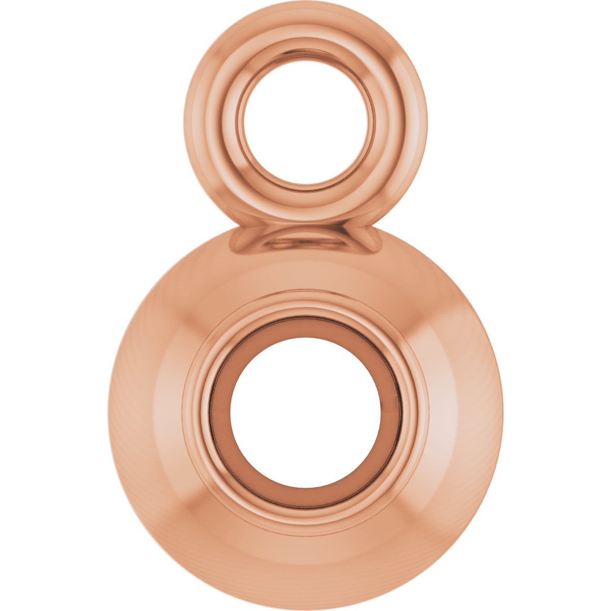 Round Bezel-Set Dangle