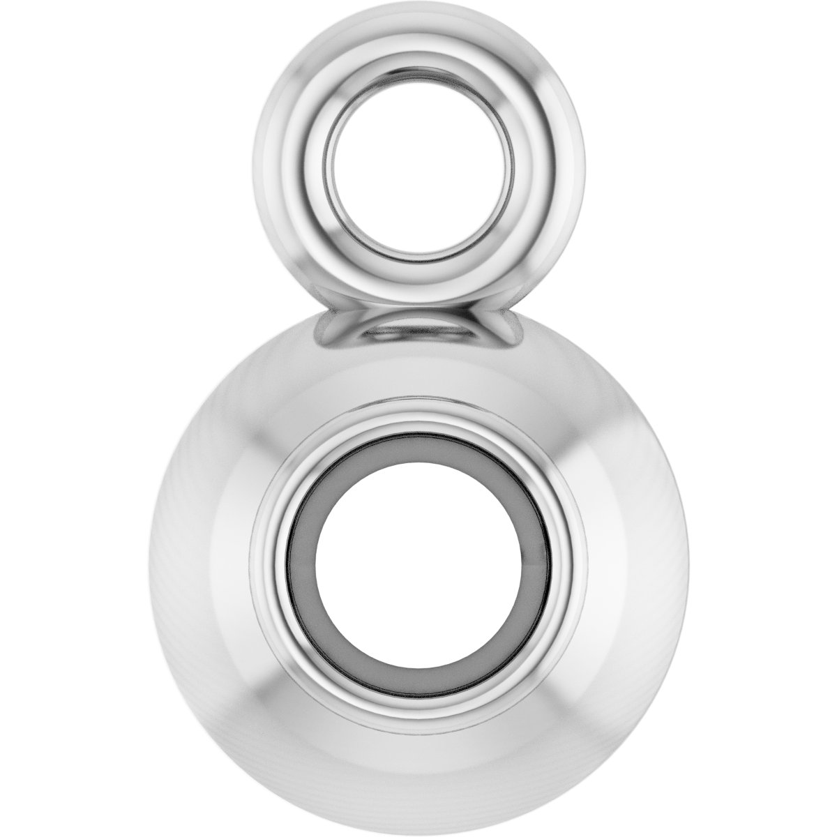 Round Bezel-Set Dangle