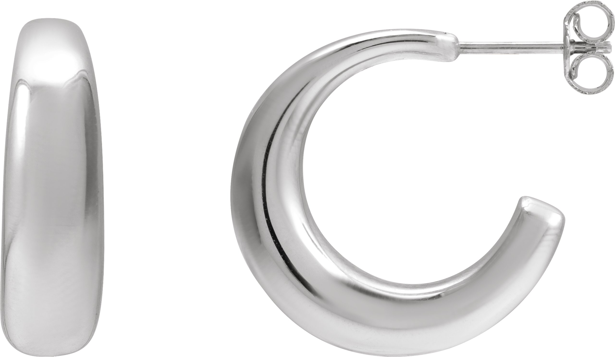 Sterling Silver 19.2 mm Hoop Earrings Ref 22463608