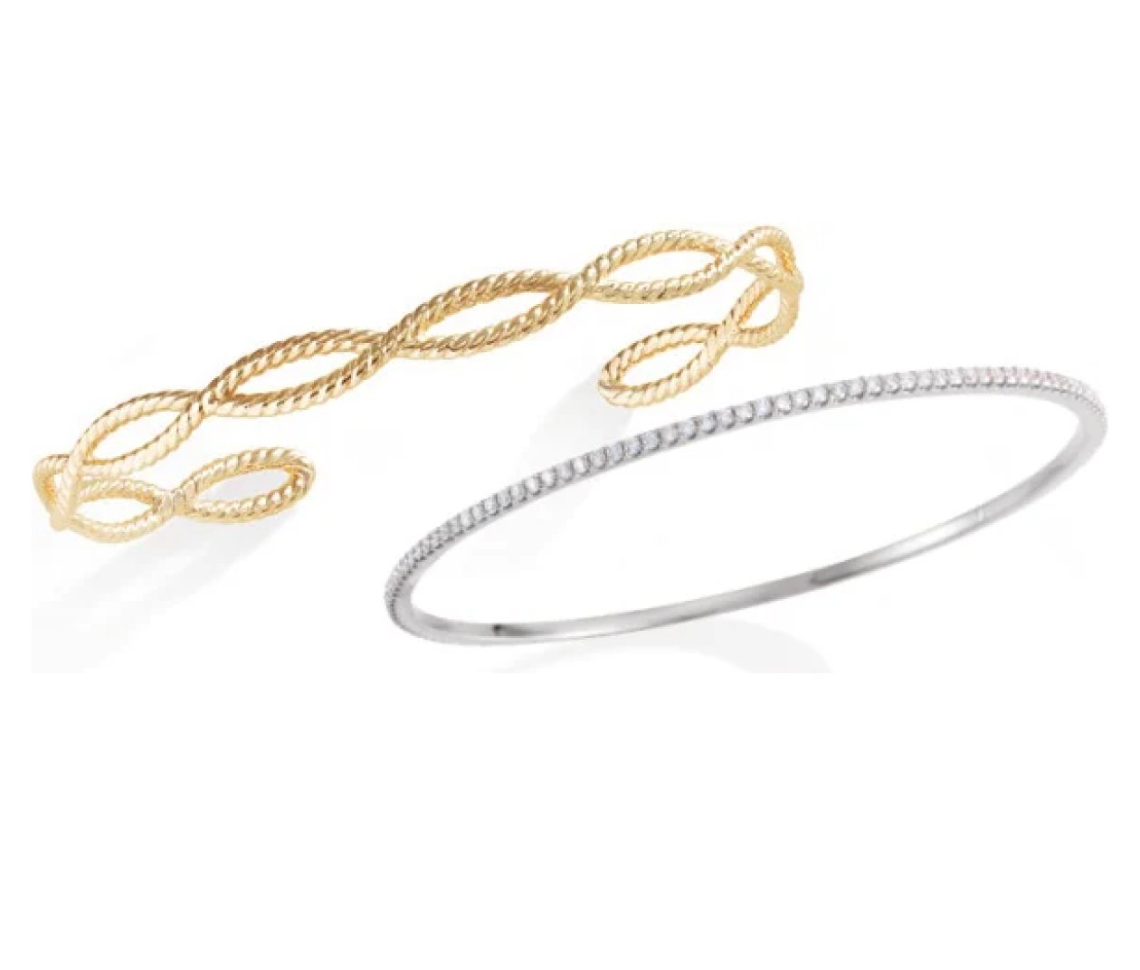 Gold and Silver Bracelets