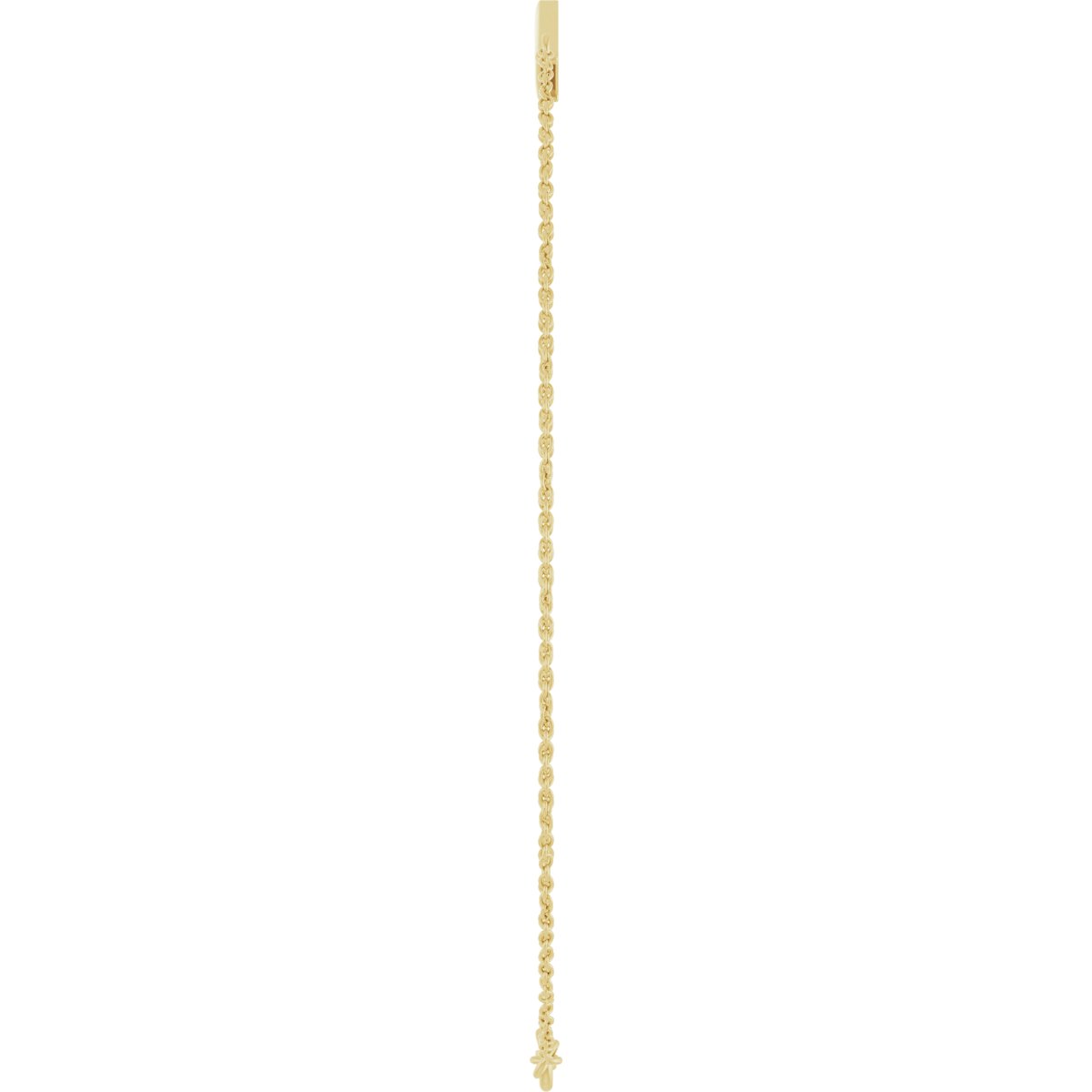 14K Yellow Gold Lightning Bolt Link 6 1/2-7 1/2 Bracelet