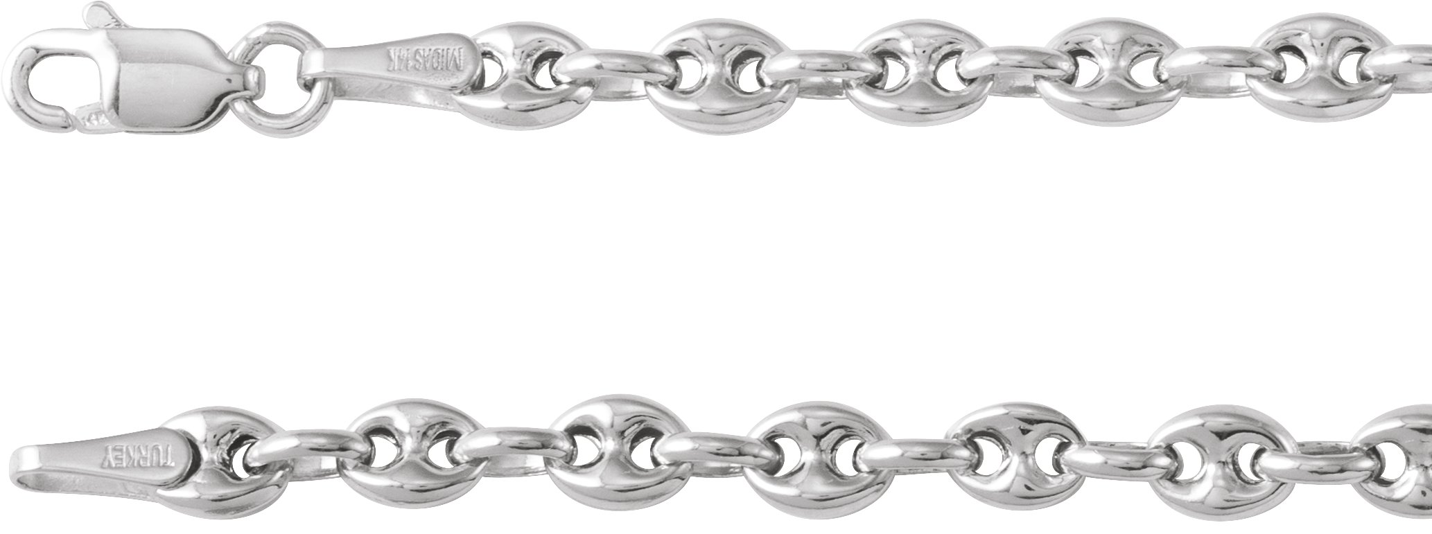 Sterling Silver 3.8 mm Hollow Puffed Anchor 16 inch Chain Ref 22535995