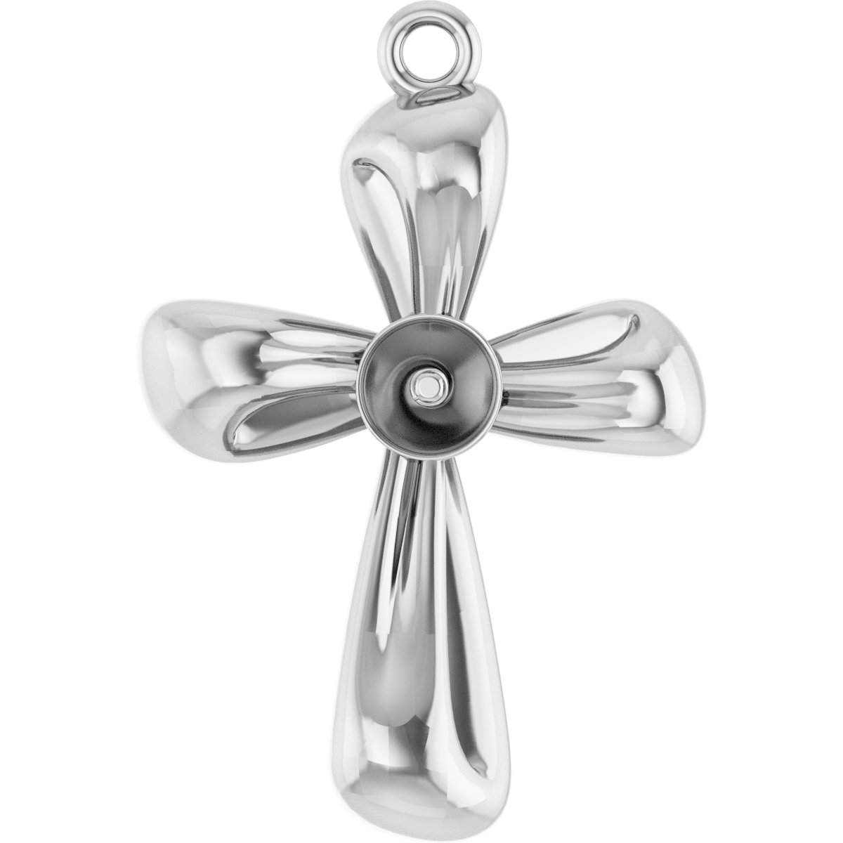 Pearl Cross Dangle