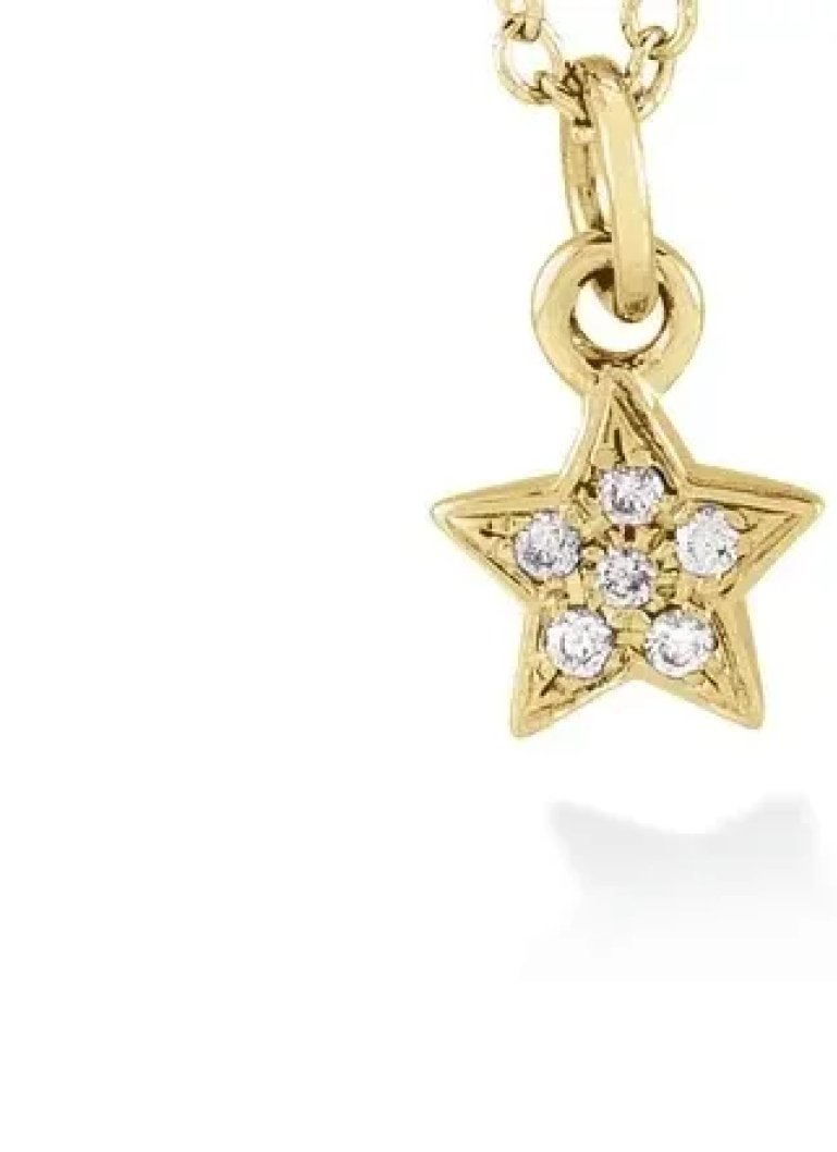 Gold Necklace with Star Pendant