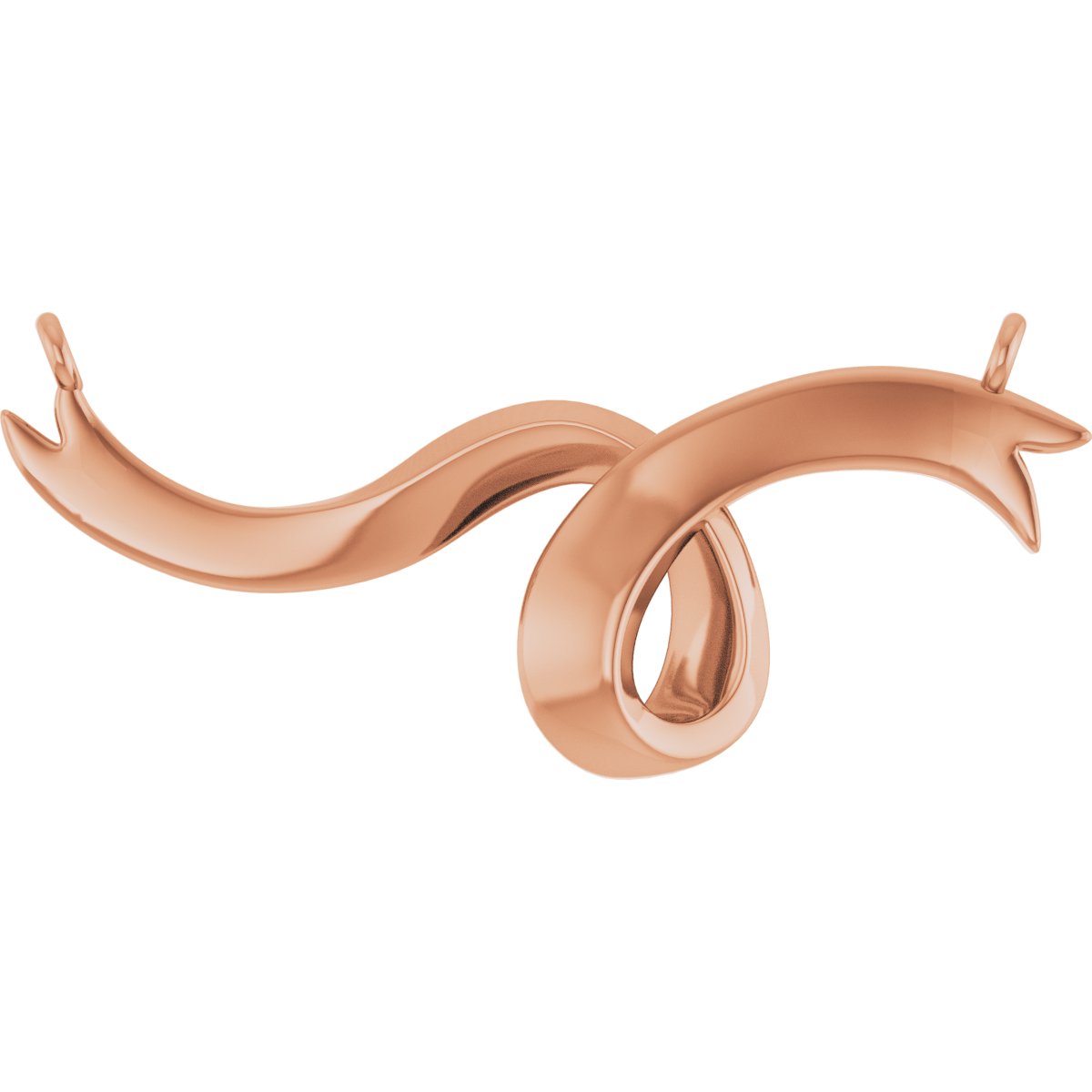 Freeform Ribbon Bar Necklace or Center