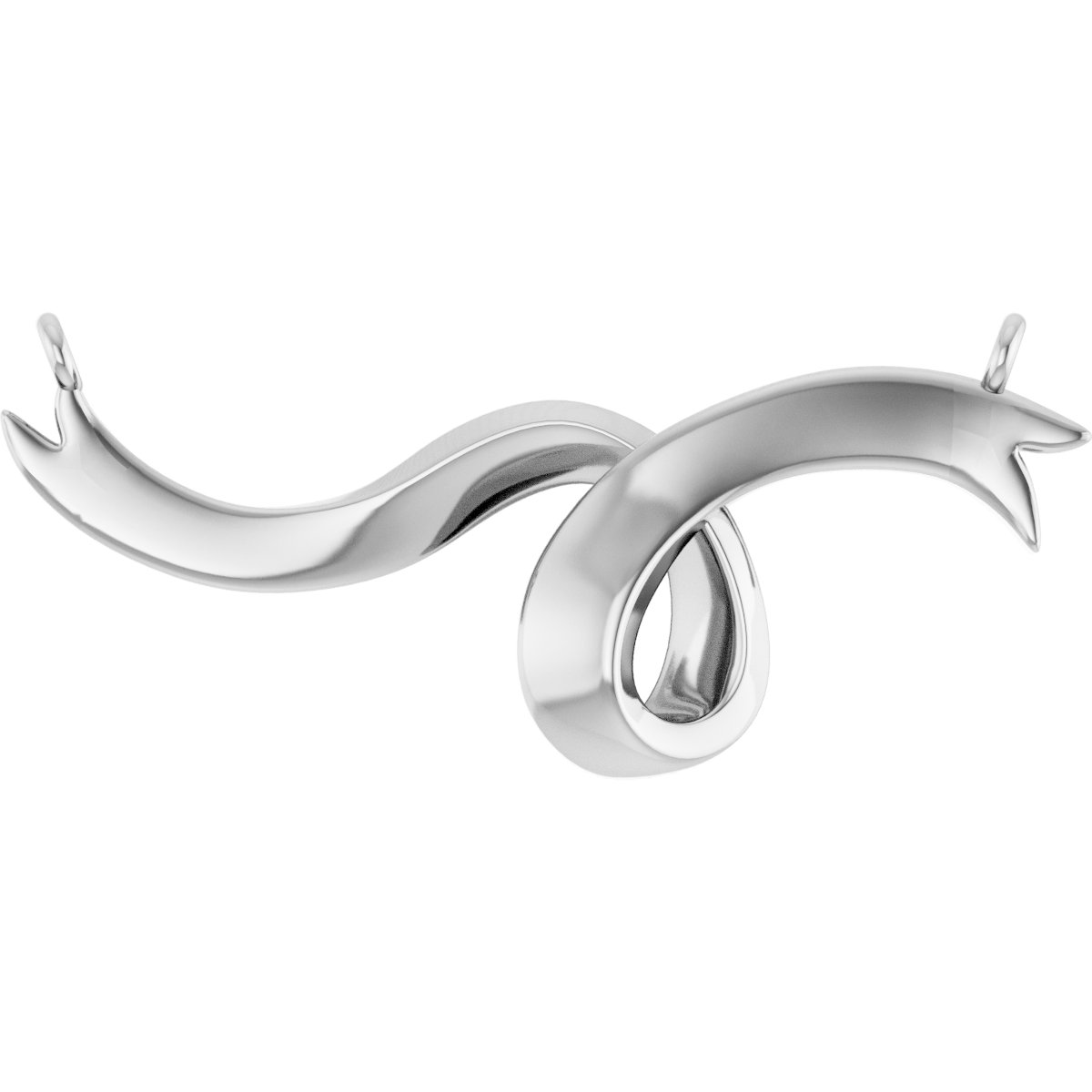 Freeform Ribbon Bar Necklace or Center