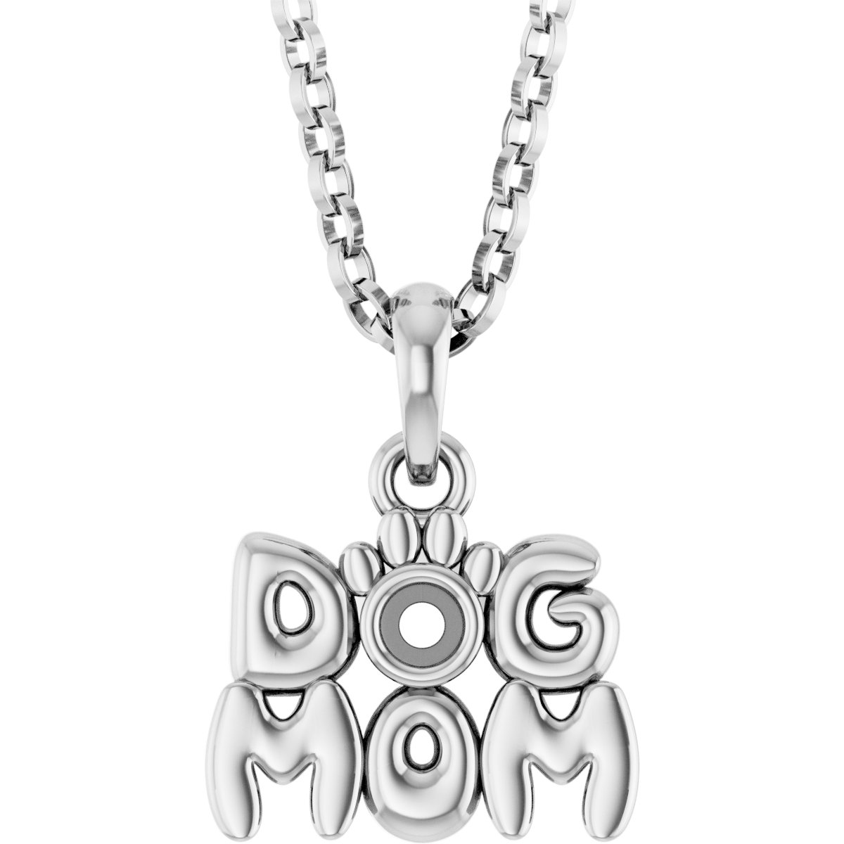 Accented Dog Mom Necklace or Pendant