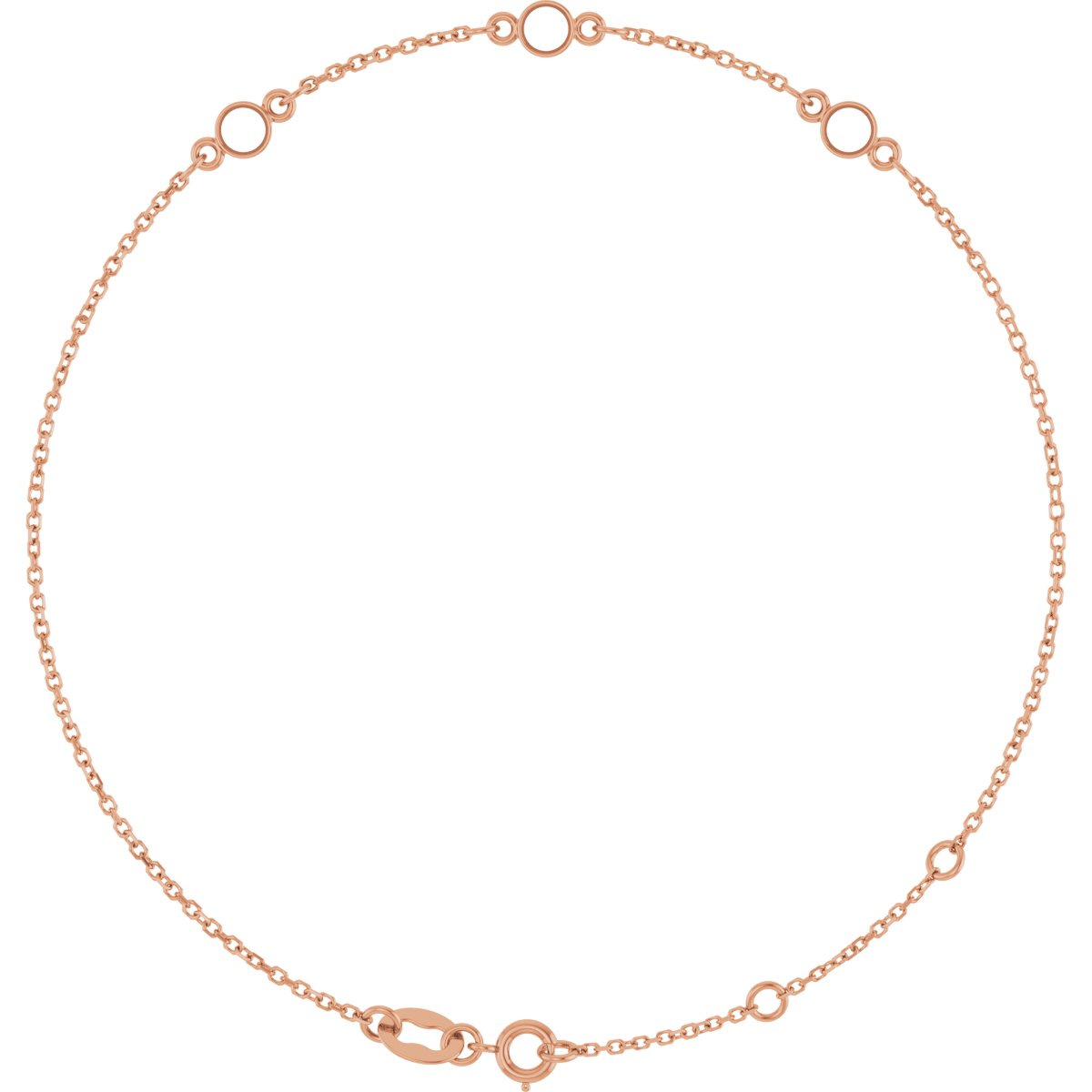 Bezel-Set Link Bracelet
