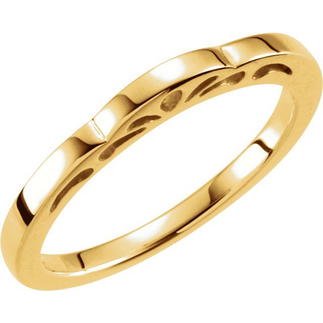 18K Yellow Stackable Ring