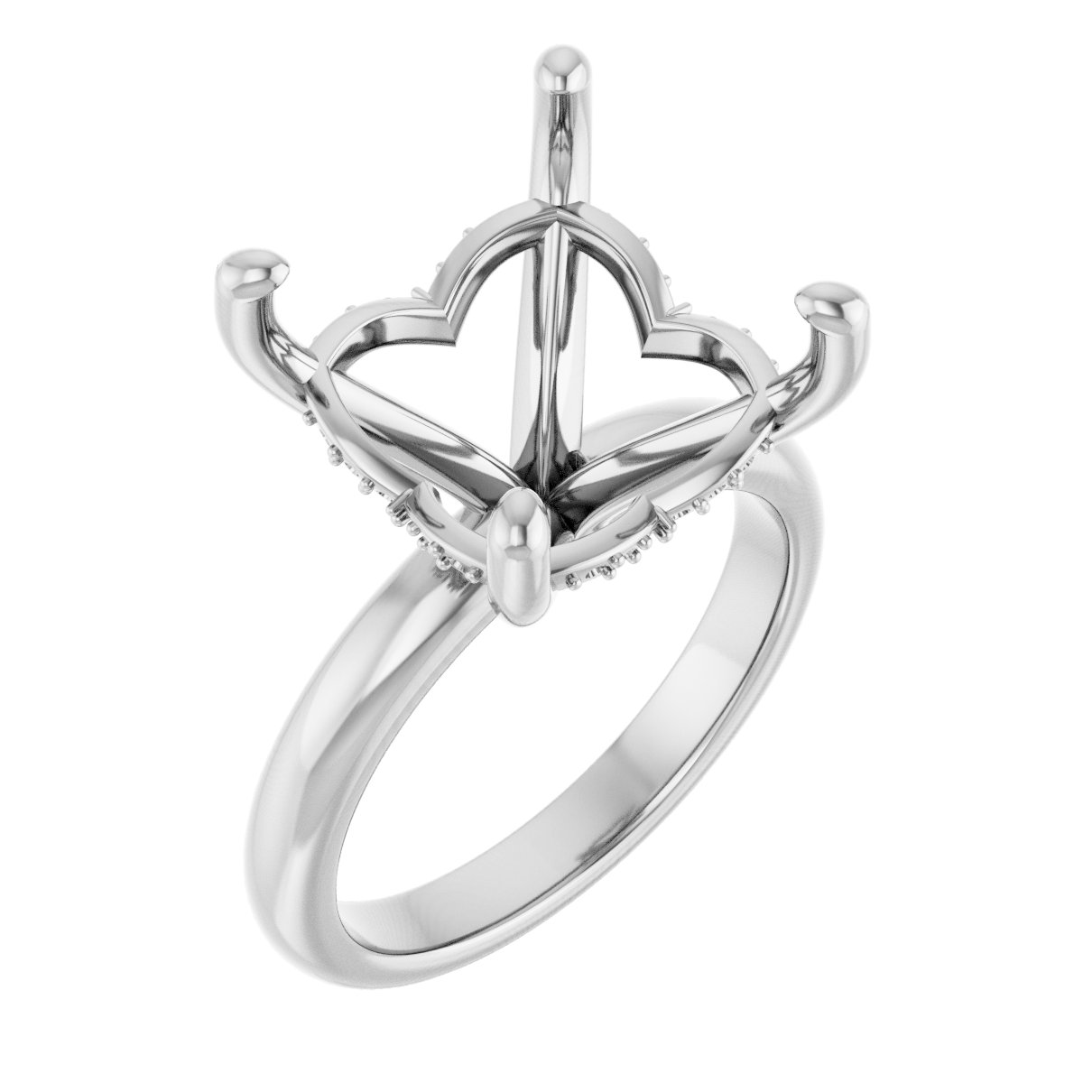 Hidden Halo-Style Engagement Ring