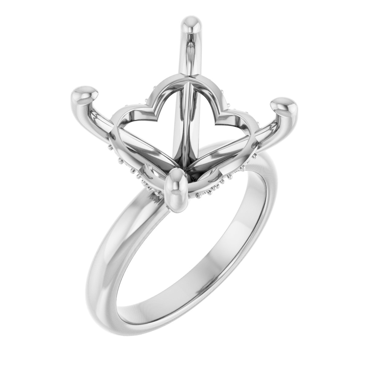 Hidden Halo-Style Engagement Ring
