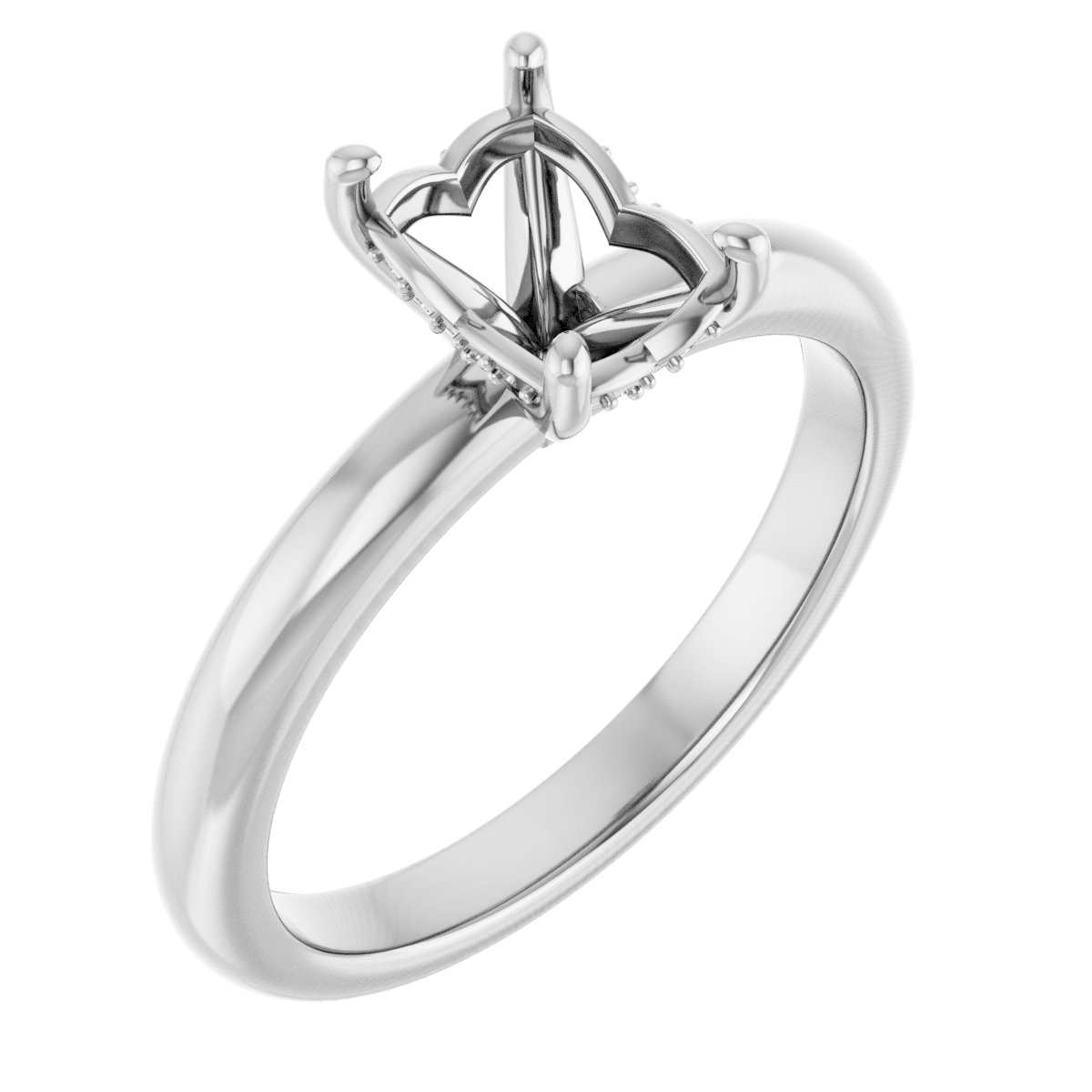 Hidden Halo-Style Engagement Ring