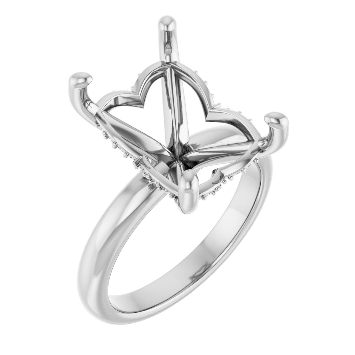 Hidden Halo-Style Engagement Ring