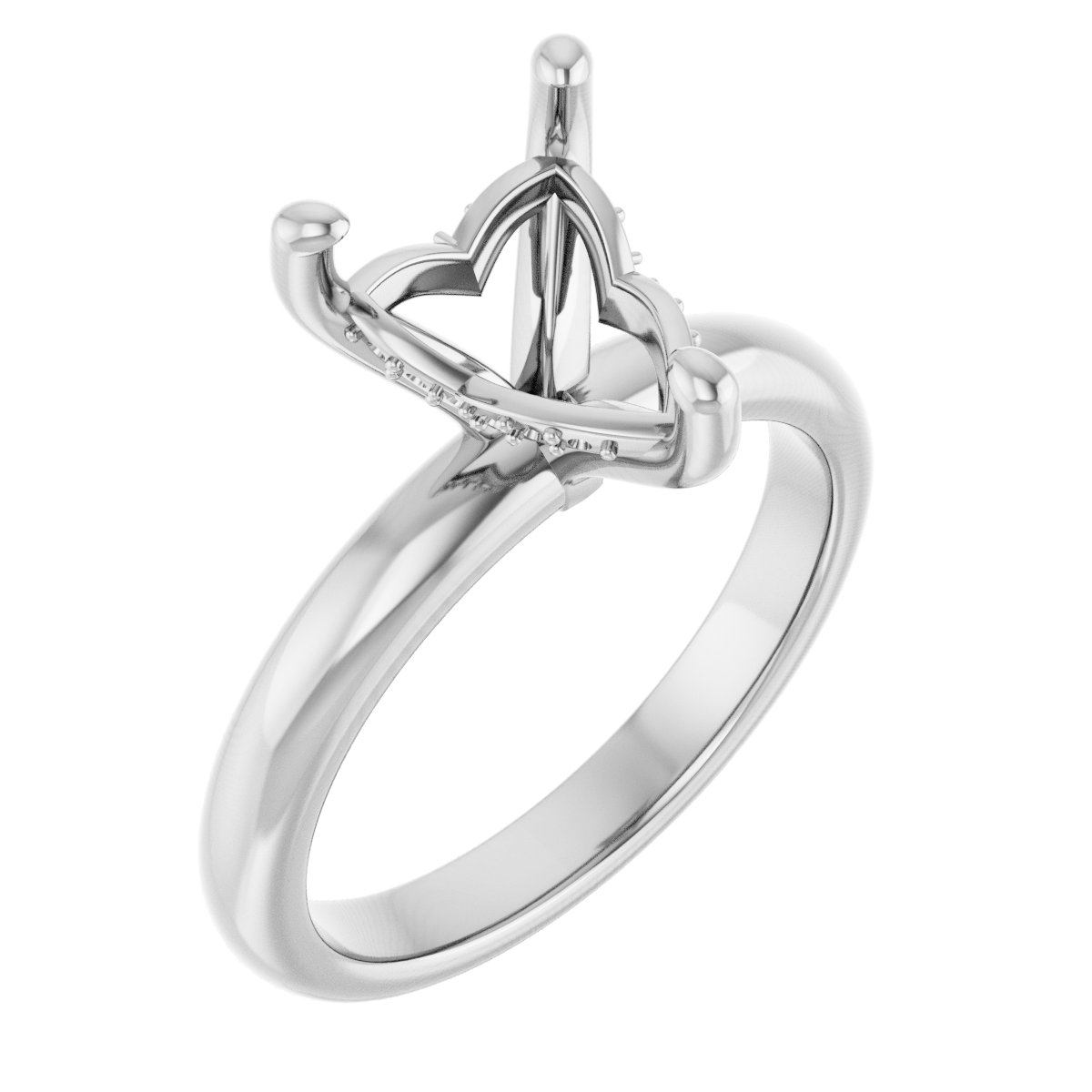 Hidden Halo-Style Engagement Ring