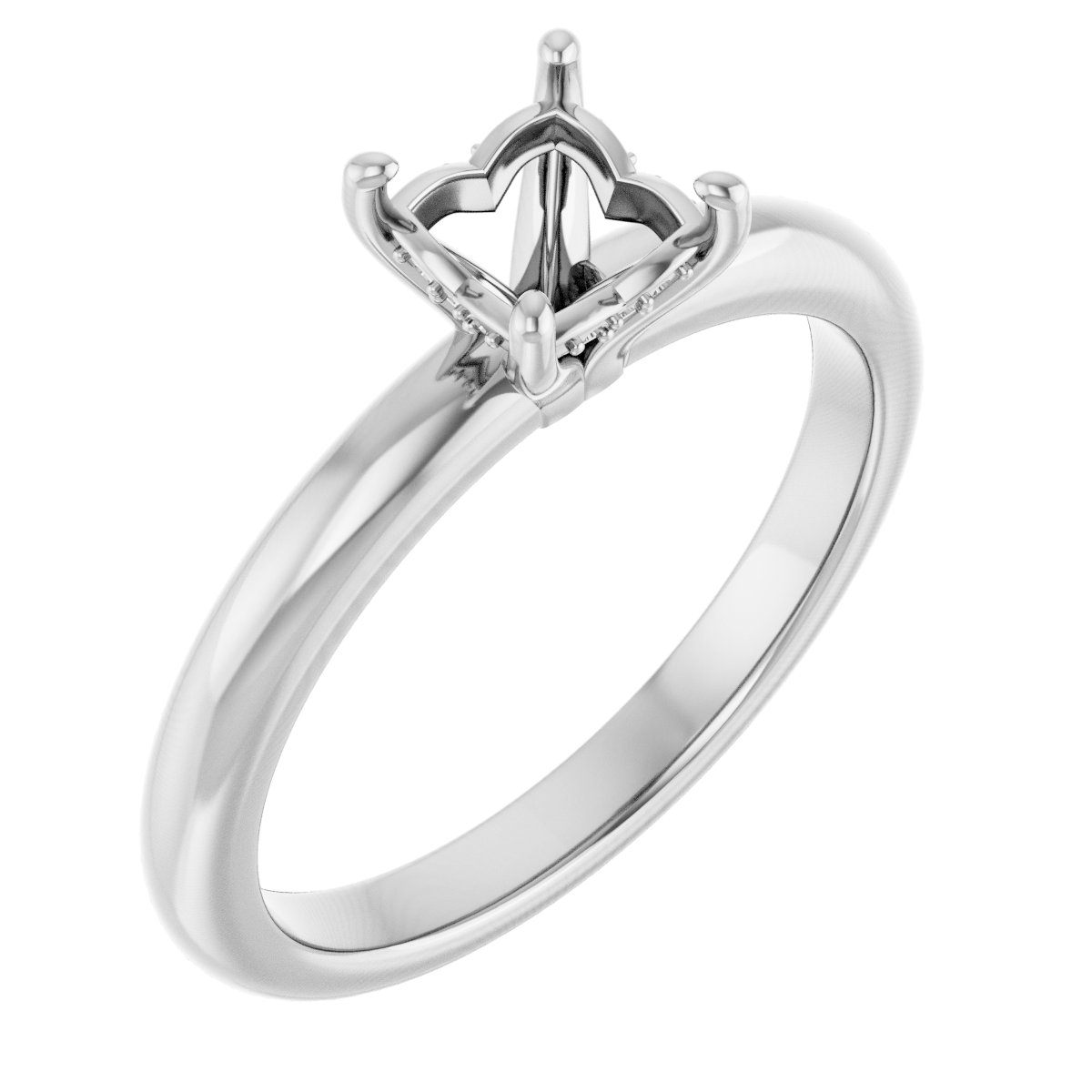 Hidden Halo-Style Engagement Ring