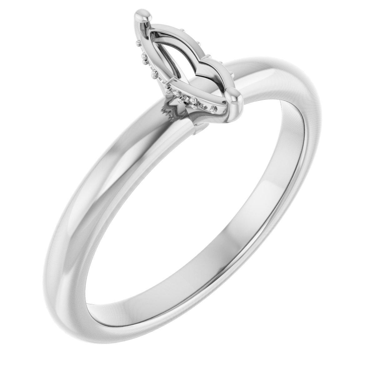 Hidden Halo-Style Engagement Ring