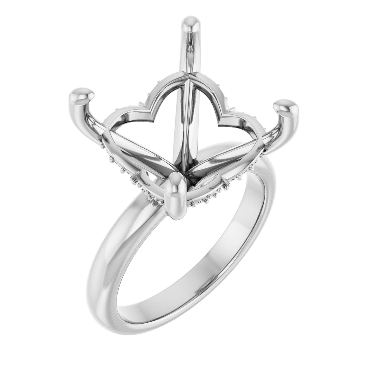 Hidden Halo-Style Engagement Ring