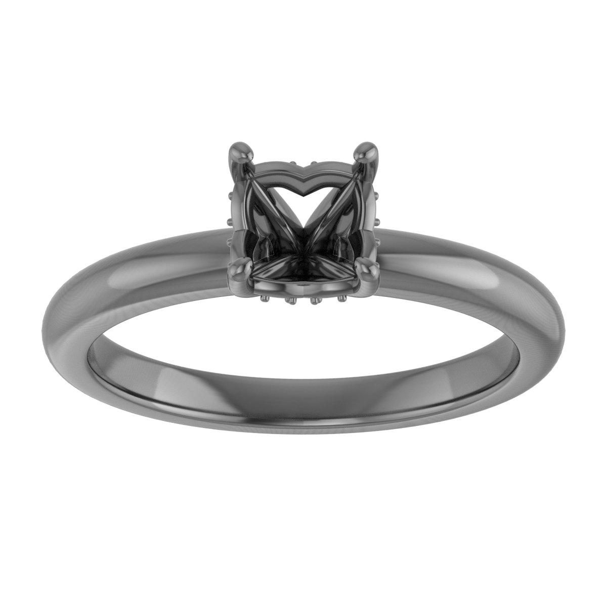 8x5 mm Pear Engagement Ring Mounting view 3