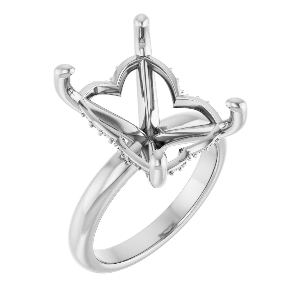 Hidden Halo-Style Engagement Ring