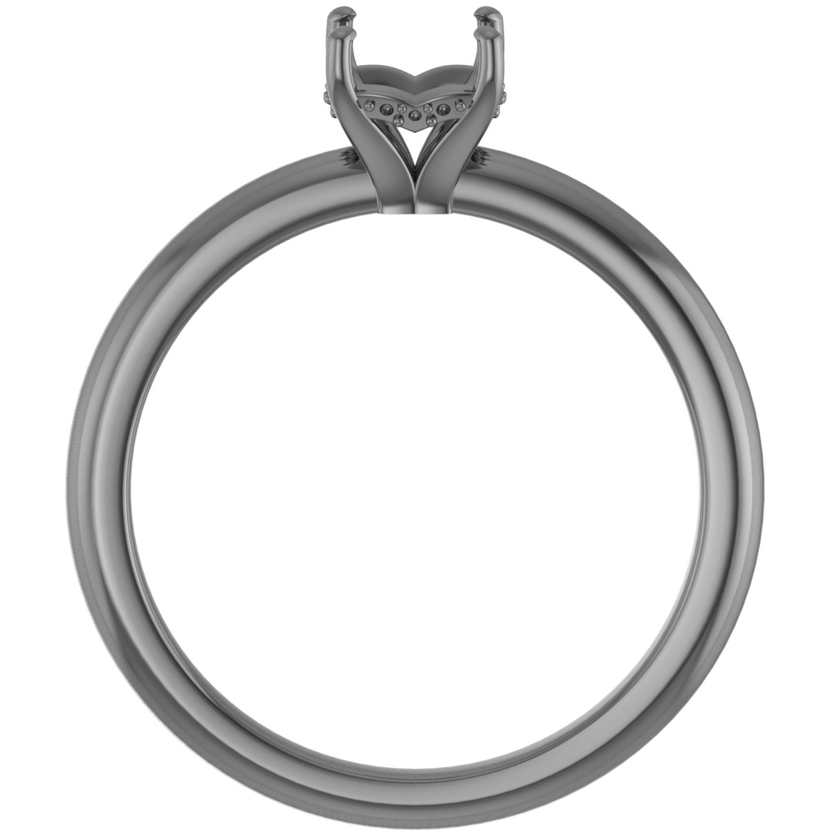 8x5 mm Pear Engagement Ring Mounting view 2